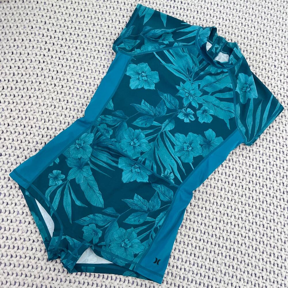 Hurley X Carissa Moore• Max HAWAII Shadow Rashguard One Piece Swim UPF 50 - Picture 2 of 14